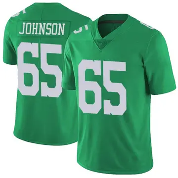 Nike Lane Johnson Men's Limited Philadelphia Eagles Green Vapor Untouchable Jersey