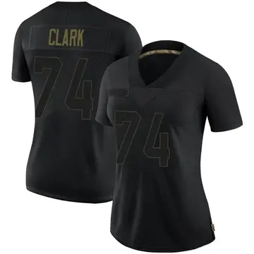 Nike Le'Raven Clark Women's Limited Philadelphia Eagles Black 2020 Salute To Service Jersey