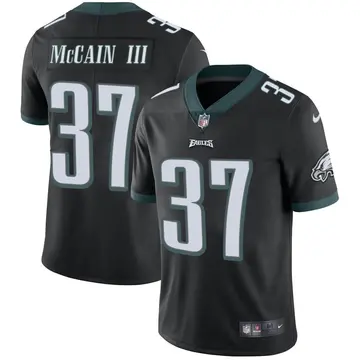 Nike Mac McCain III Men's Limited Philadelphia Eagles Black Alternate Vapor Untouchable Jersey