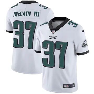 Nike Mac McCain III Men's Limited Philadelphia Eagles White Vapor Untouchable Jersey