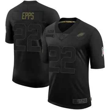 Nike Marcus Epps Youth Limited Philadelphia Eagles Black 2020 Salute To Service Jersey