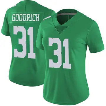 Nike Mario Goodrich Women's Limited Philadelphia Eagles Green Vapor Untouchable Jersey