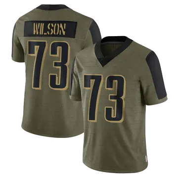Nike Marvin Wilson Youth Limited Philadelphia Eagles Olive 2021 Salute To Service Jersey