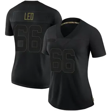Nike Matt Leo Women's Limited Philadelphia Eagles Black 2020 Salute To Service Jersey
