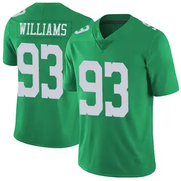 Nike Milton Williams Men's Limited Philadelphia Eagles Green Vapor Untouchable Jersey