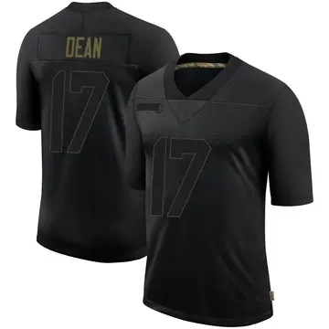 Nike Nakobe Dean Men's Limited Philadelphia Eagles Black 2020 Salute To Service Jersey