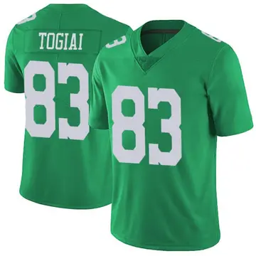 Nike Noah Togiai Men's Limited Philadelphia Eagles Green Vapor Untouchable Jersey