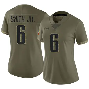 Nike Prince Smith Jr. Women's Limited Philadelphia Eagles Olive 2022 Salute To Service Jersey