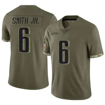 Nike Prince Smith Jr. Youth Limited Philadelphia Eagles Olive 2022 Salute To Service Jersey