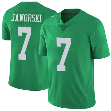 Nike Ron Jaworski Men's Limited Philadelphia Eagles Green Vapor Untouchable Jersey