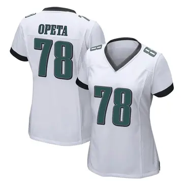 Nike Sua Opeta Women's Game Philadelphia Eagles White Jersey