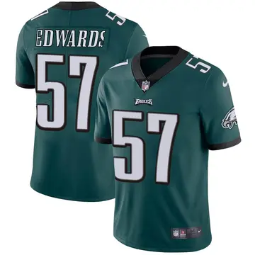 Nike T.J. Edwards Youth Limited Philadelphia Eagles Green Midnight Team Color Vapor Untouchable Jersey