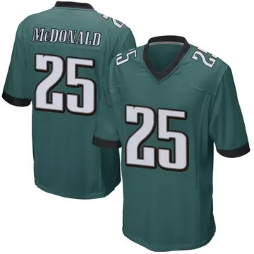Nike Tommy McDonald Youth Game Philadelphia Eagles Green Team Color Jersey