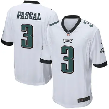 Nike Zach Pascal Men's Game Philadelphia Eagles White Jersey