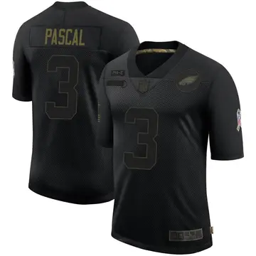 Nike Zach Pascal Men's Limited Philadelphia Eagles Black 2020 Salute To Service Jersey