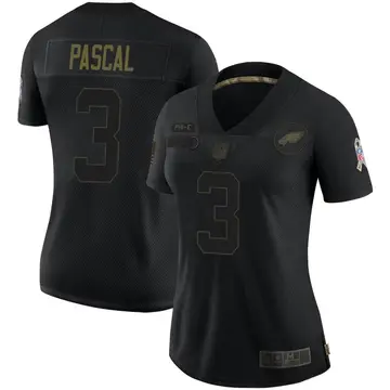 Nike Zach Pascal Women's Limited Philadelphia Eagles Black 2020 Salute To Service Jersey