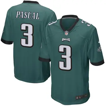 Nike Zach Pascal Youth Game Philadelphia Eagles Green Team Color Jersey