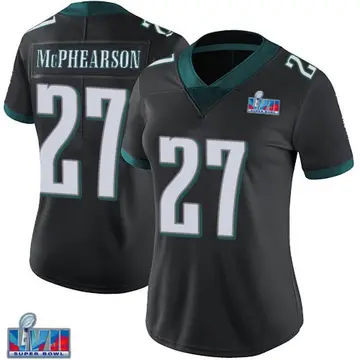 Nike Zech McPhearson Women's Limited Philadelphia Eagles Black Alternate Vapor Untouchable Super Bowl LVII Patch Jersey